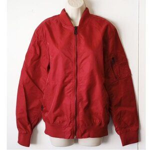 NWOT Fashion Brand Stadium Bomber Jacket S Burnt Orange